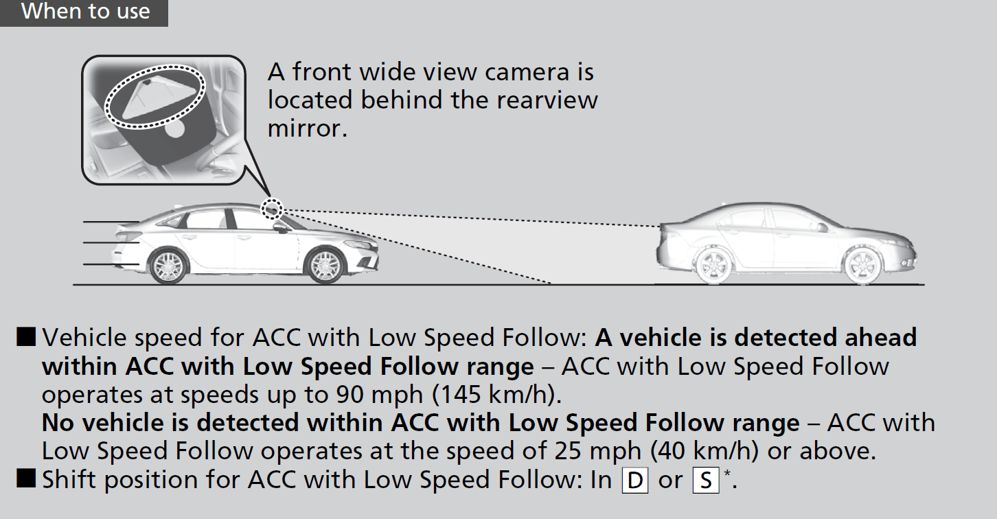 adaptive cruise control lane change and emergency hazard braking