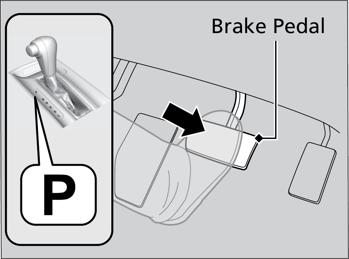 How to Depress Brake Pedal  
