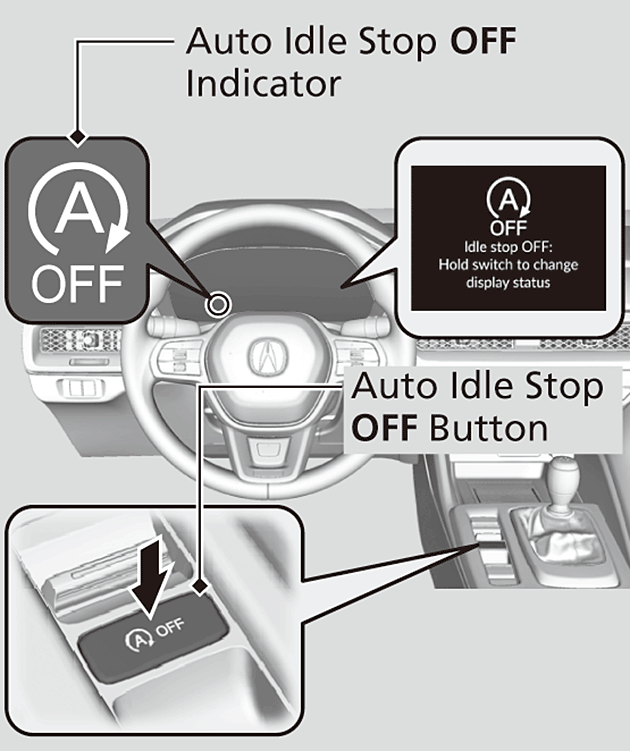 Auto Idle Stop (Manual transmission models) INTEGRA 2023 Honda
