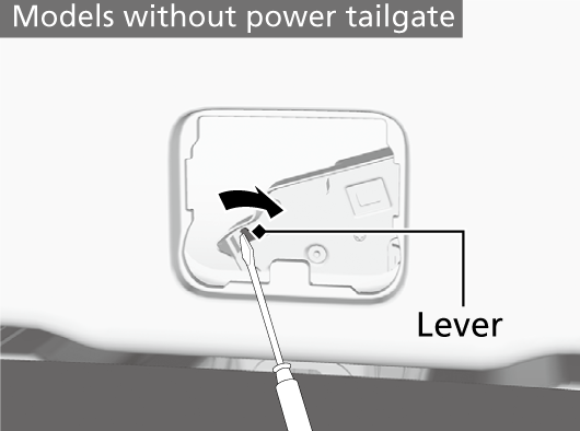 If You Cannot Open the Tailgate | CR-V 2024 | Honda Owners Manual